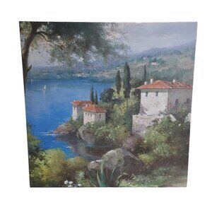Alois ARNEGGER Canvas Oil Wall Art Italian Landscape Ansicht Comer See